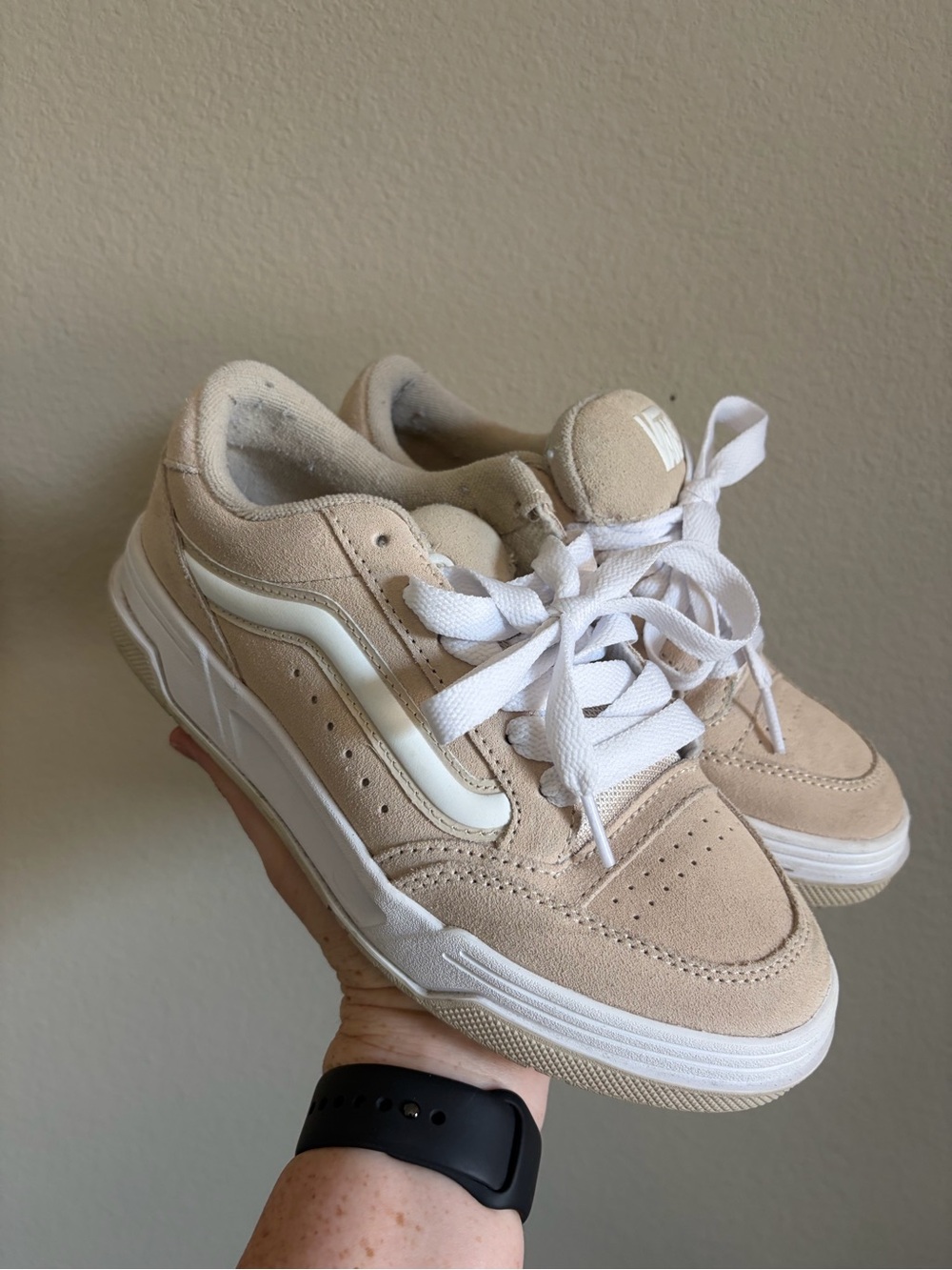 Vans Hylane  "Rainy Day" beige sneakers chunky Y2K-inspired unisex 5.5M 7W